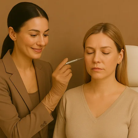 Injectables Precise under-eye filler placement using a cannula technique. photo